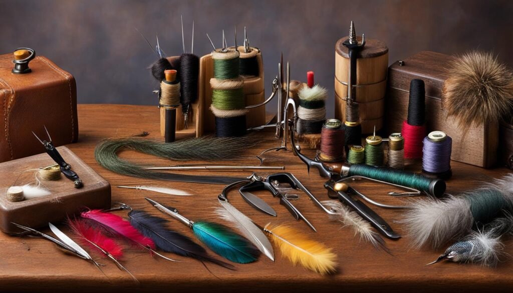 fly tying materials and tools